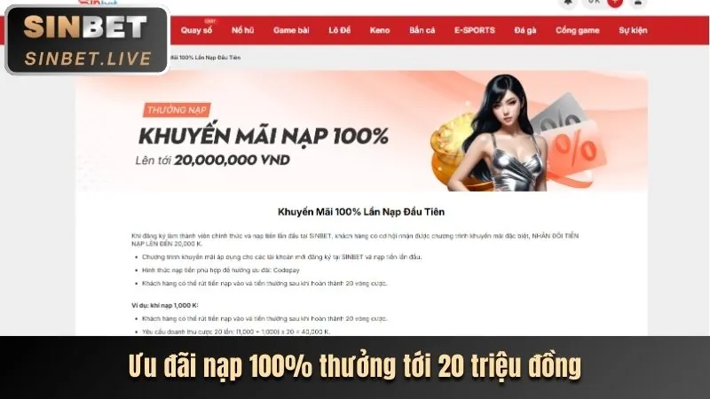 Khuyến mãi chào mừng thành viên mới GNBET
